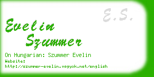 evelin szummer business card